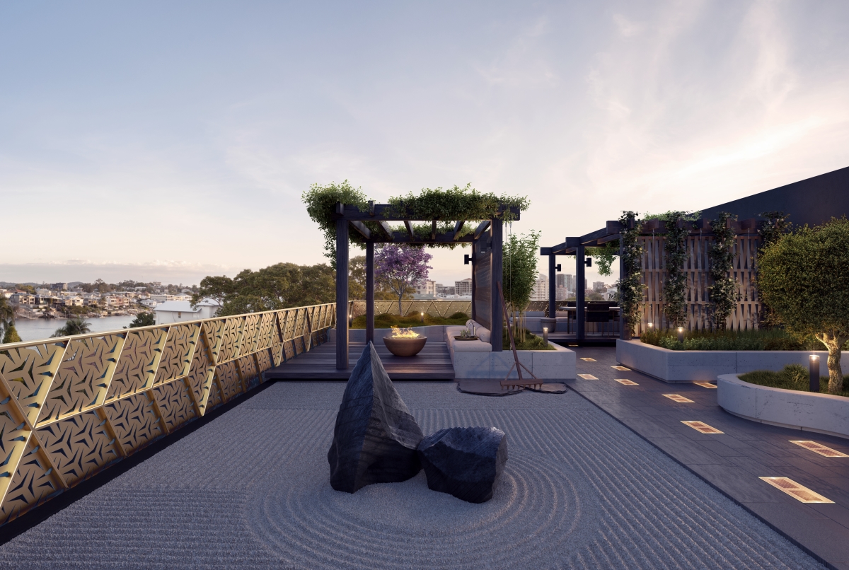 Zahra Apartments, New Farm – Zen Garden 