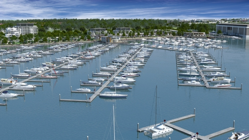 ▲ The North Harbour development will also take advantage on in-demand boat moorings across South East Queensland. 